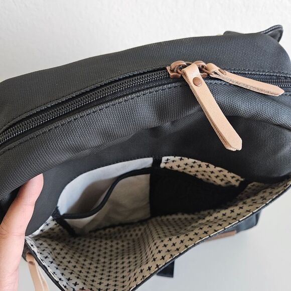 Petunia Pickle Bottom | Meta Baby Bag Backpack in Black Matte Canvas Unisex - Picture 11 of 15